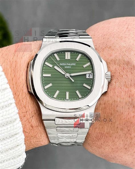 patek philippe nautilus olive green|Patek Philippe Nautilus price list.